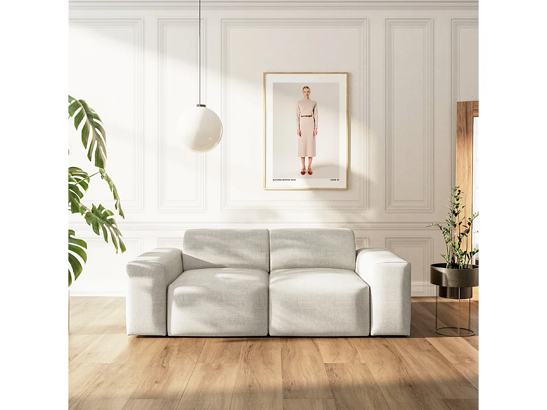 Rodier Canapé 2 places Villet beige clair