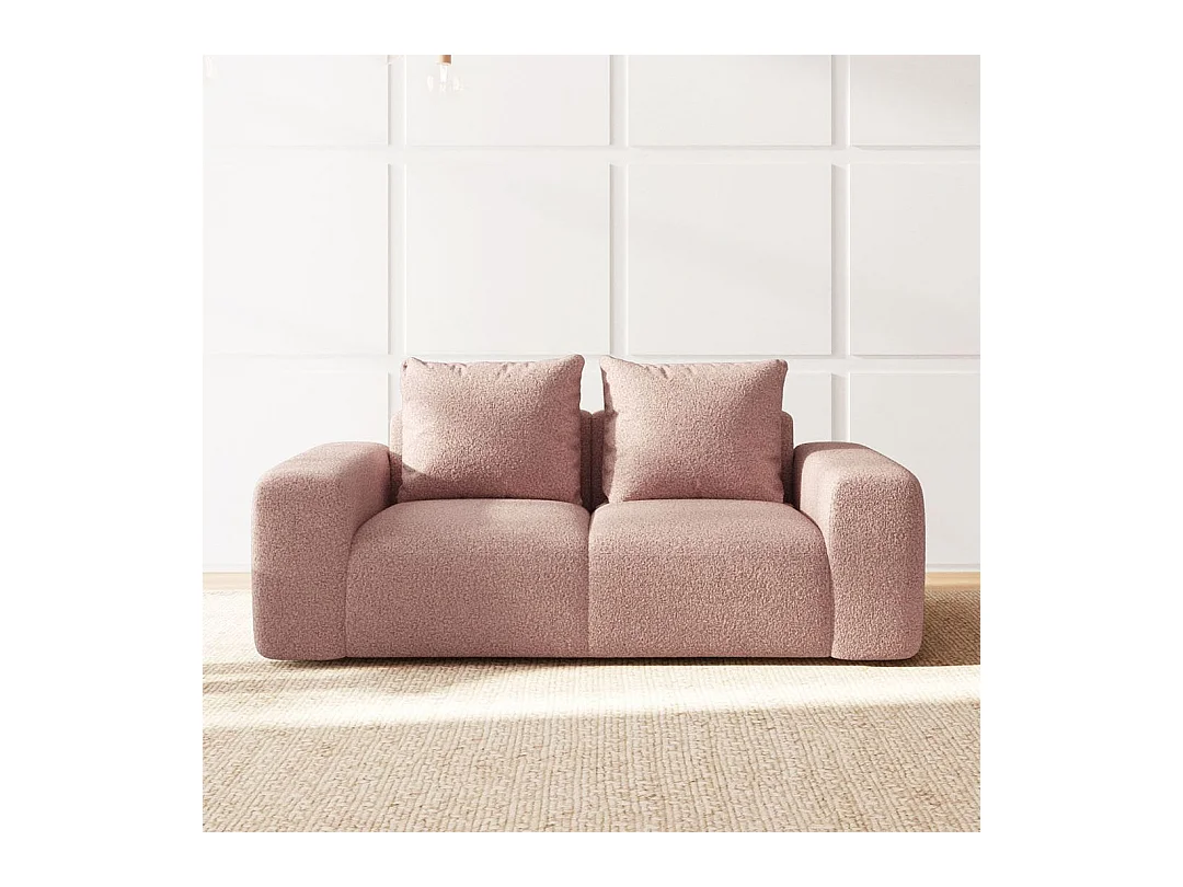 Rodier Canapé 2 places Monce rose pastel