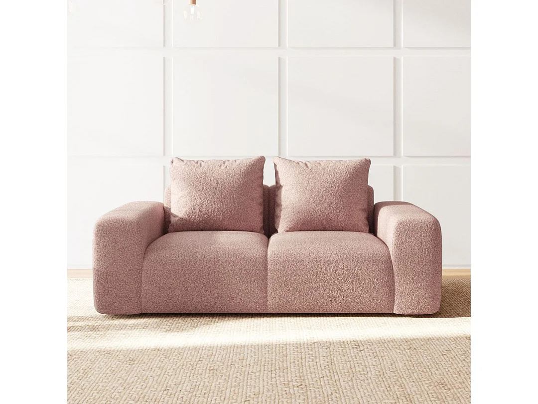 Rodier Canapé 2 places Monce rose pastel