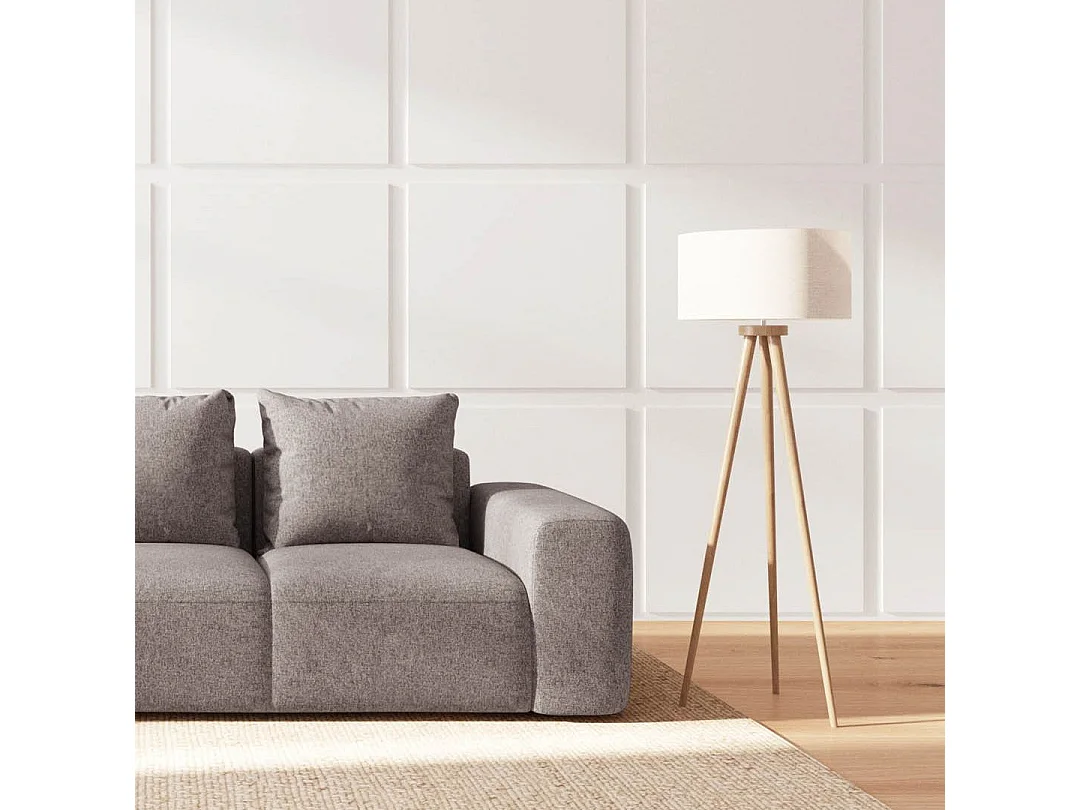 Rodier Canapé 3 places Monce gris clair