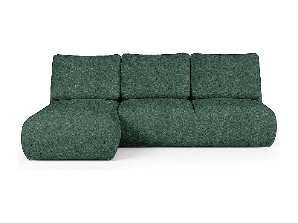 Rodier Canapé méridienne gauche sans accoudoirs Mirel vert