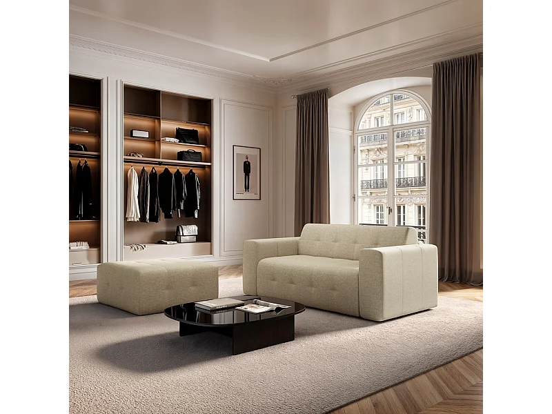 Rodier Canapé 2 places Tuil beige