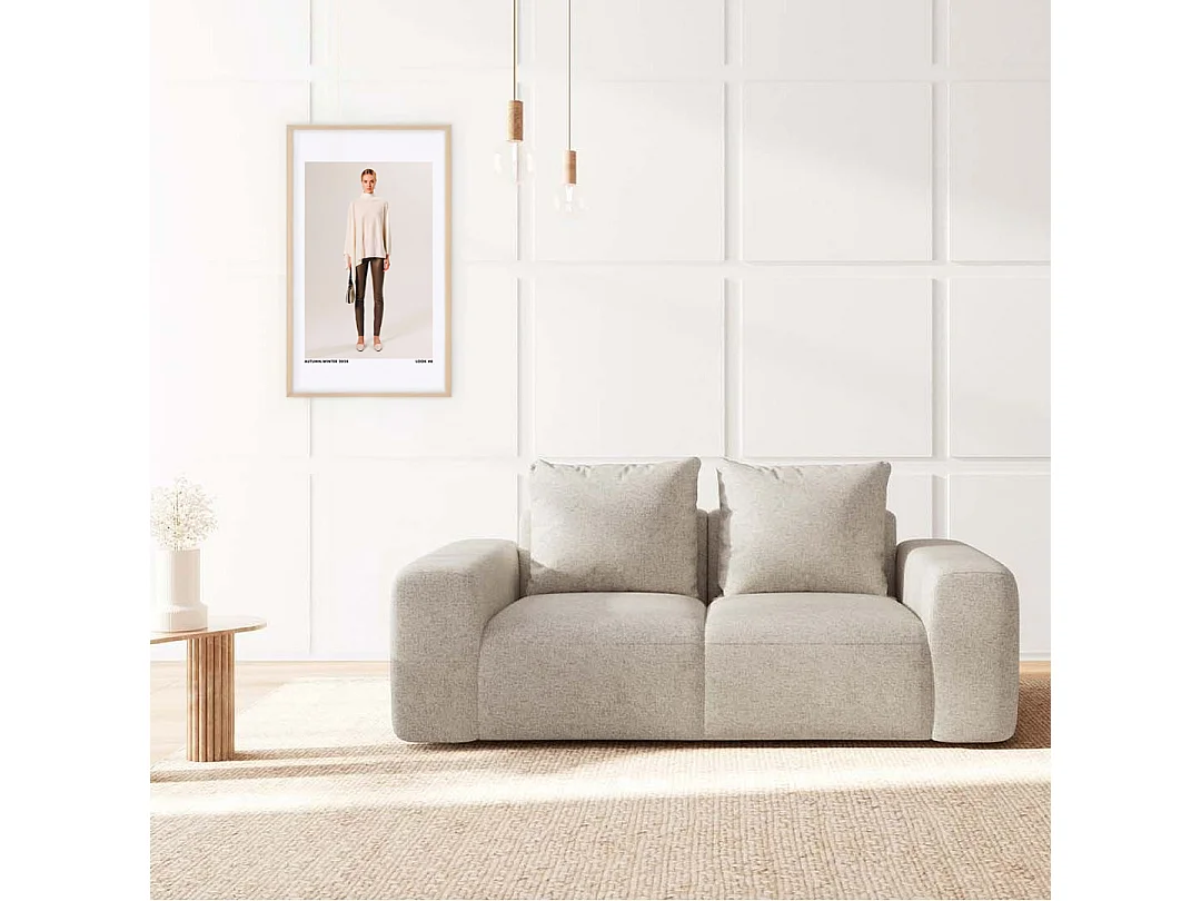 Rodier Canapé 2 places Monce beige clair