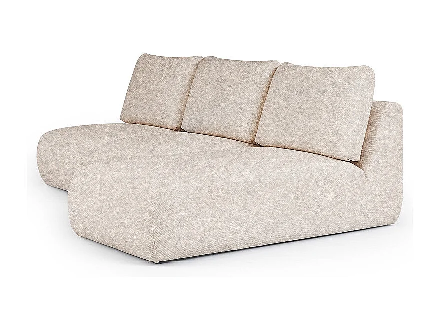 Rodier Canapé méridienne droite sans accoudoirs Mirel crème