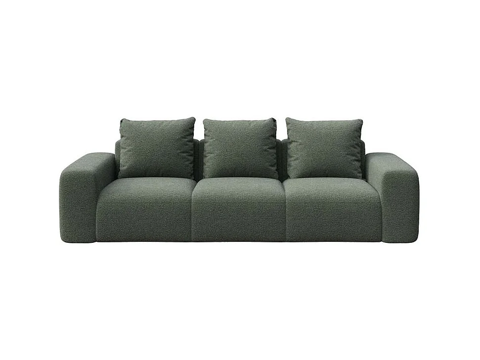 Rodier Canapé 3 places Monce vert bouteille