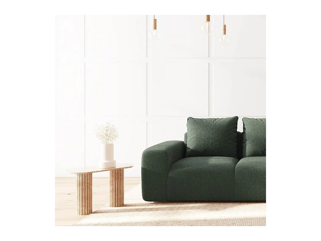 Rodier Canapé 3 places Monce vert bouteille