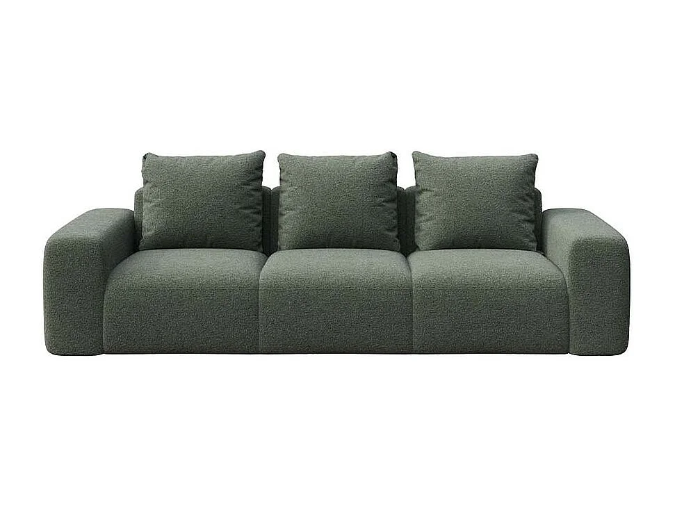 Rodier Canapé 3 places Monce vert bouteille