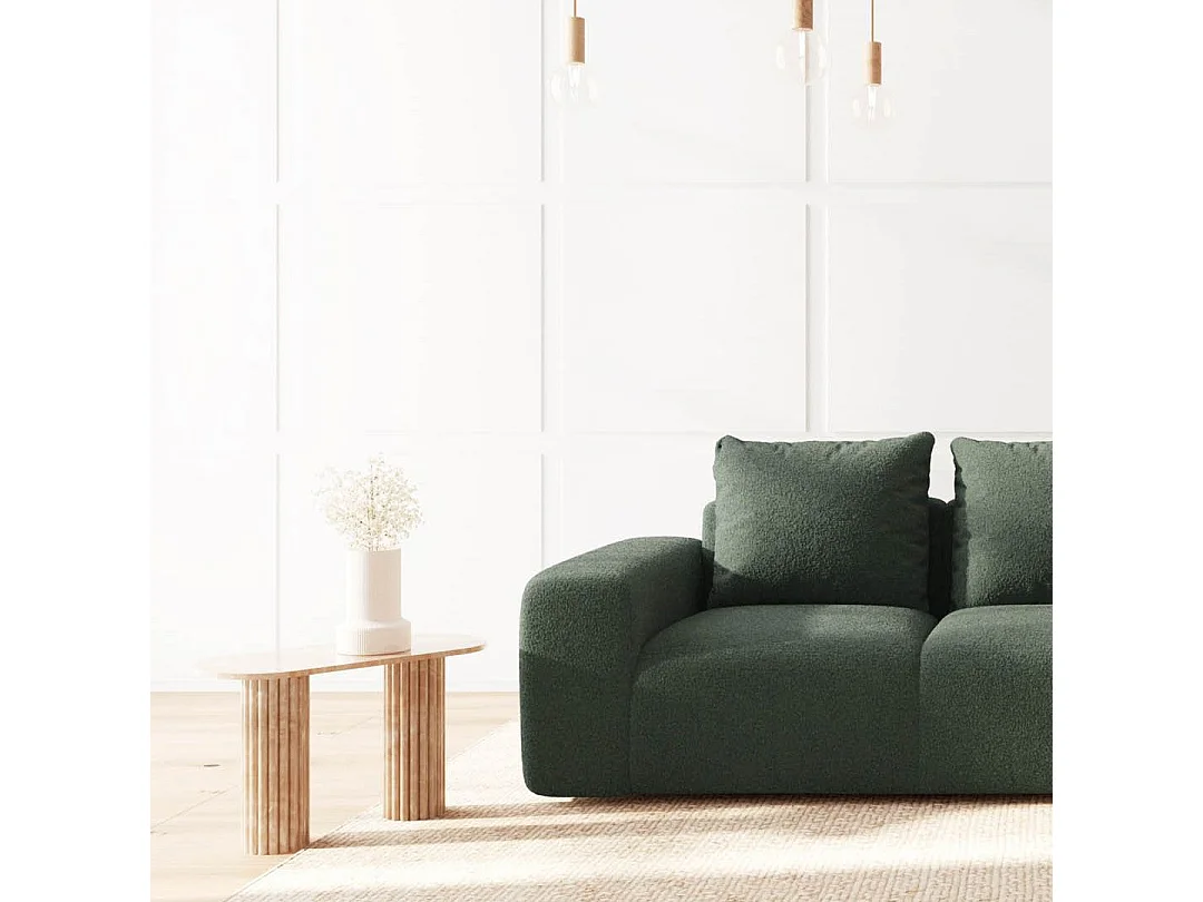 Rodier Canapé 3 places Monce vert bouteille