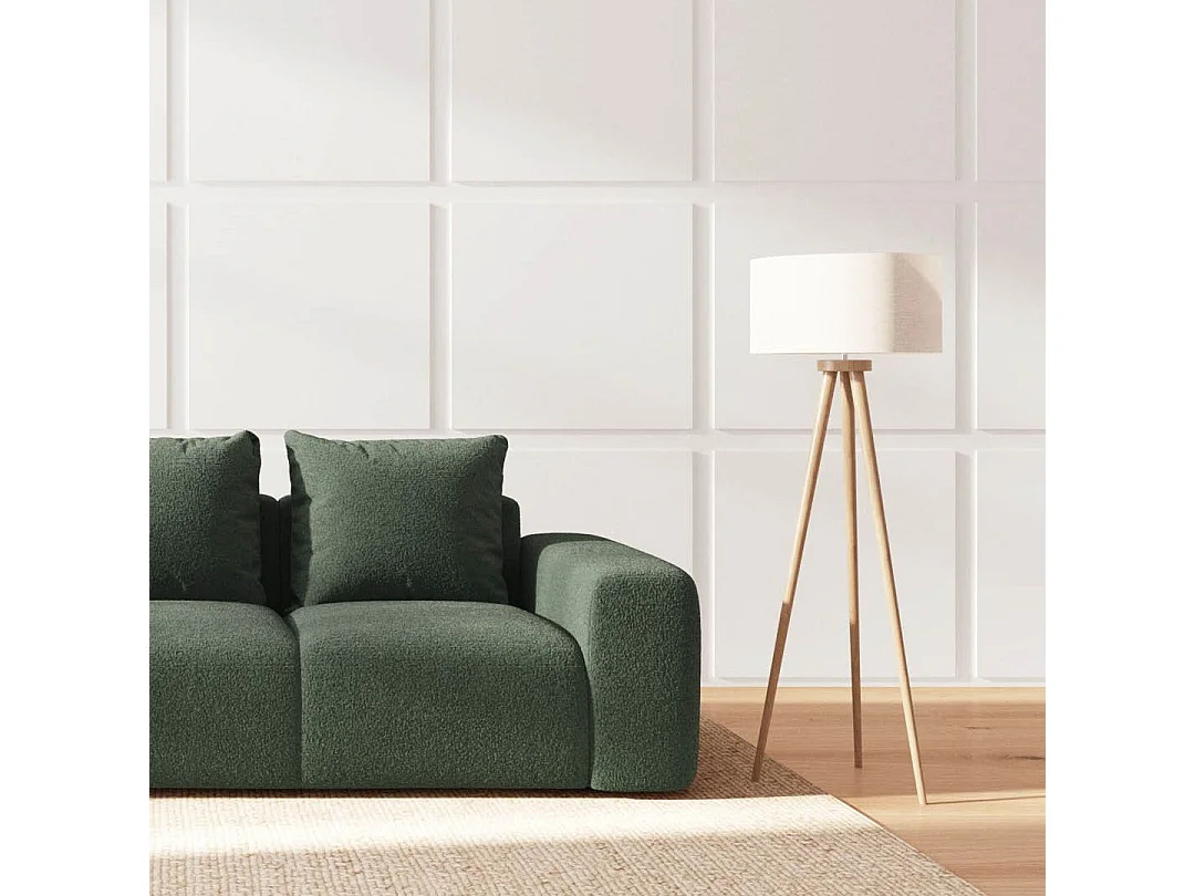 Rodier Canapé 3 places Monce vert bouteille