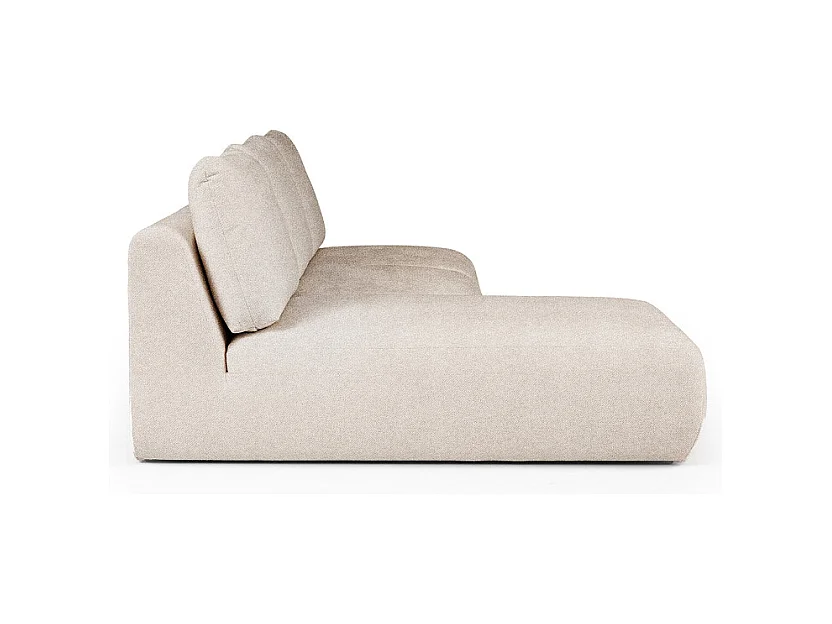 Rodier Canapé méridienne gauche sans accoudoirs Mirel crème
