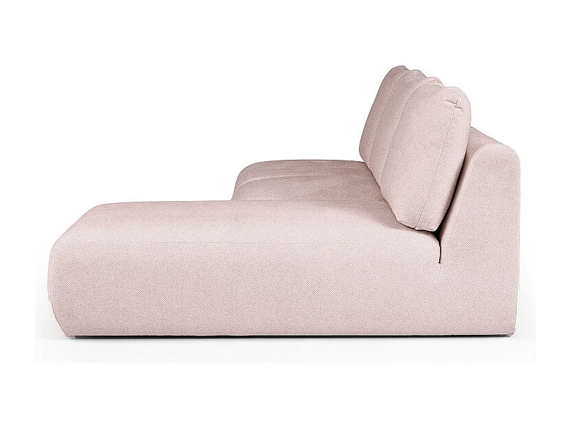 Rodier Canapé méridienne droite sans accoudoirs Mirel rose