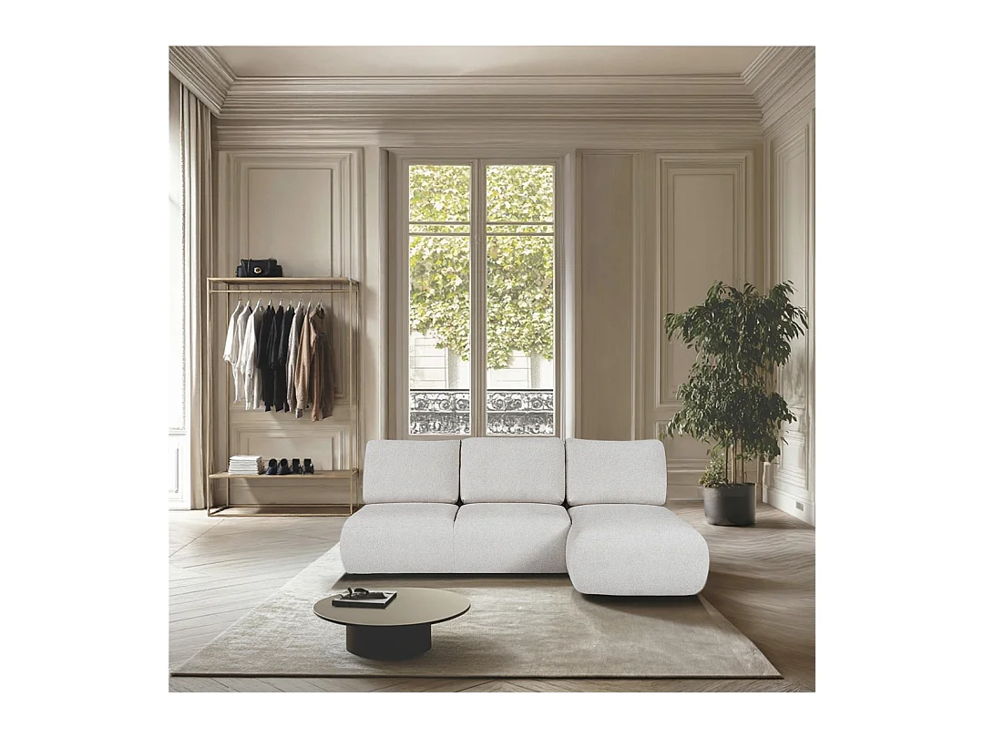 Rodier Canapé méridienne droite sans accoudoirs Mirel gris