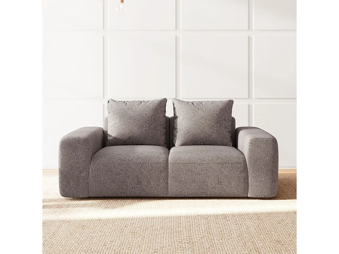 Rodier Canapé 2 places Monce gris clair