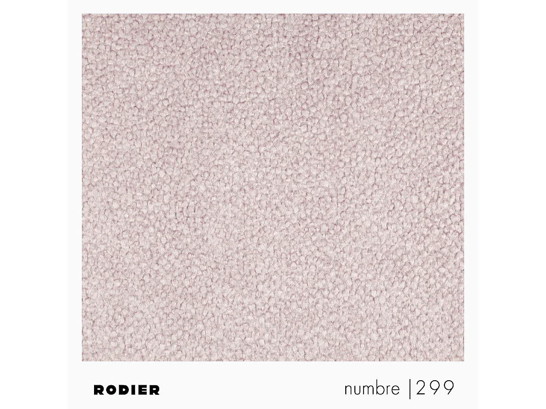 Rodier Canapé 2 places sans accoudoirs Mirel rose