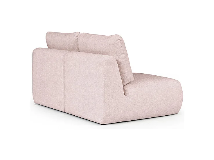 Rodier Canapé 2 places sans accoudoirs Mirel rose