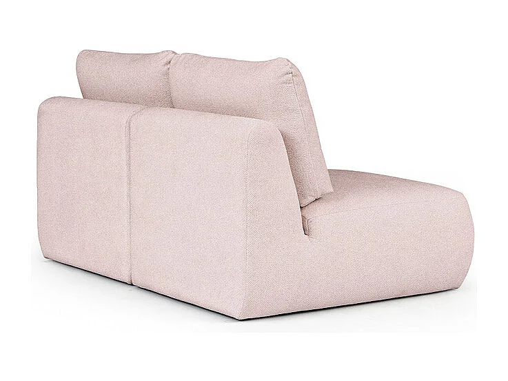 Rodier Canapé 2 places sans accoudoirs Mirel rose