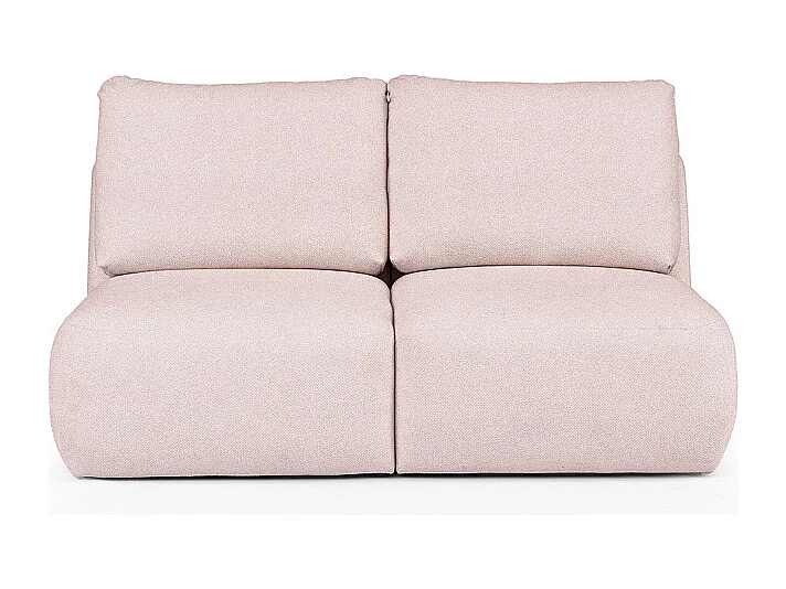 Rodier Canapé 2 places sans accoudoirs Mirel rose