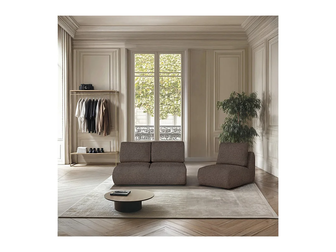 Rodier Fauteuil sans accoudoirs Mirel brun