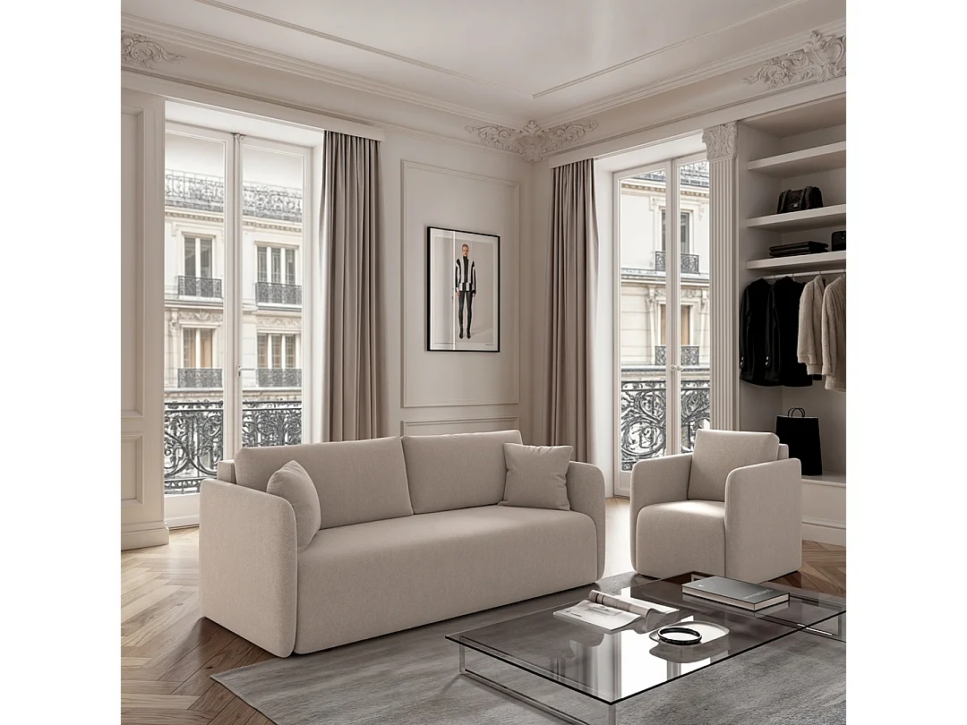 Rodier Fauteuil Chaum beige clair