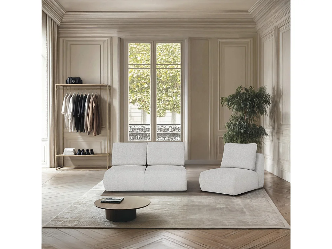 Rodier Fauteuil sans accoudoirs Mirel gris