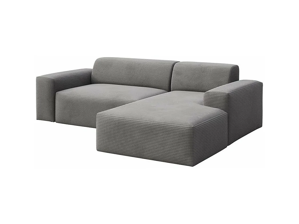 Rodier Canapé d'angle droit convertible Villet gris