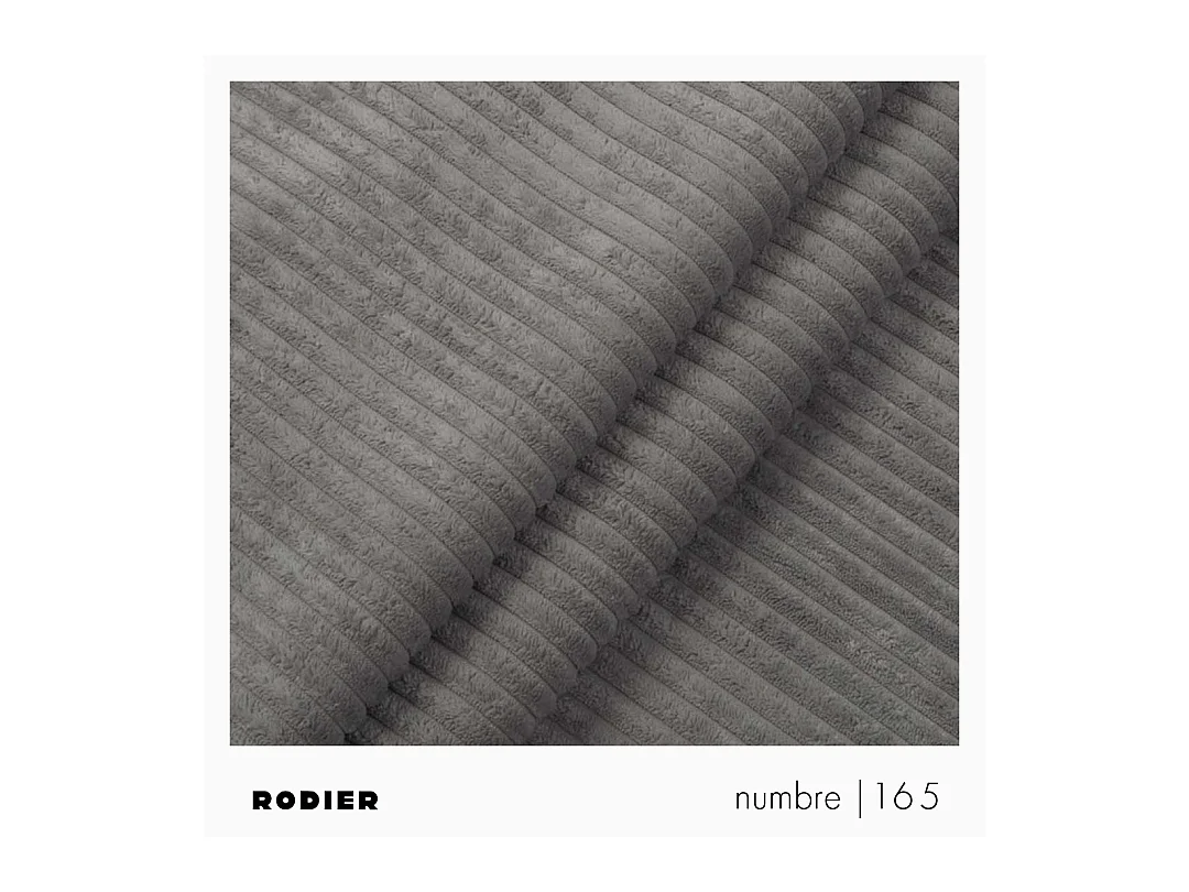 Rodier Canapé d'angle droit convertible Villet gris