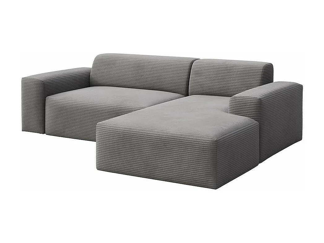 Rodier Canapé d'angle droit convertible Villet gris