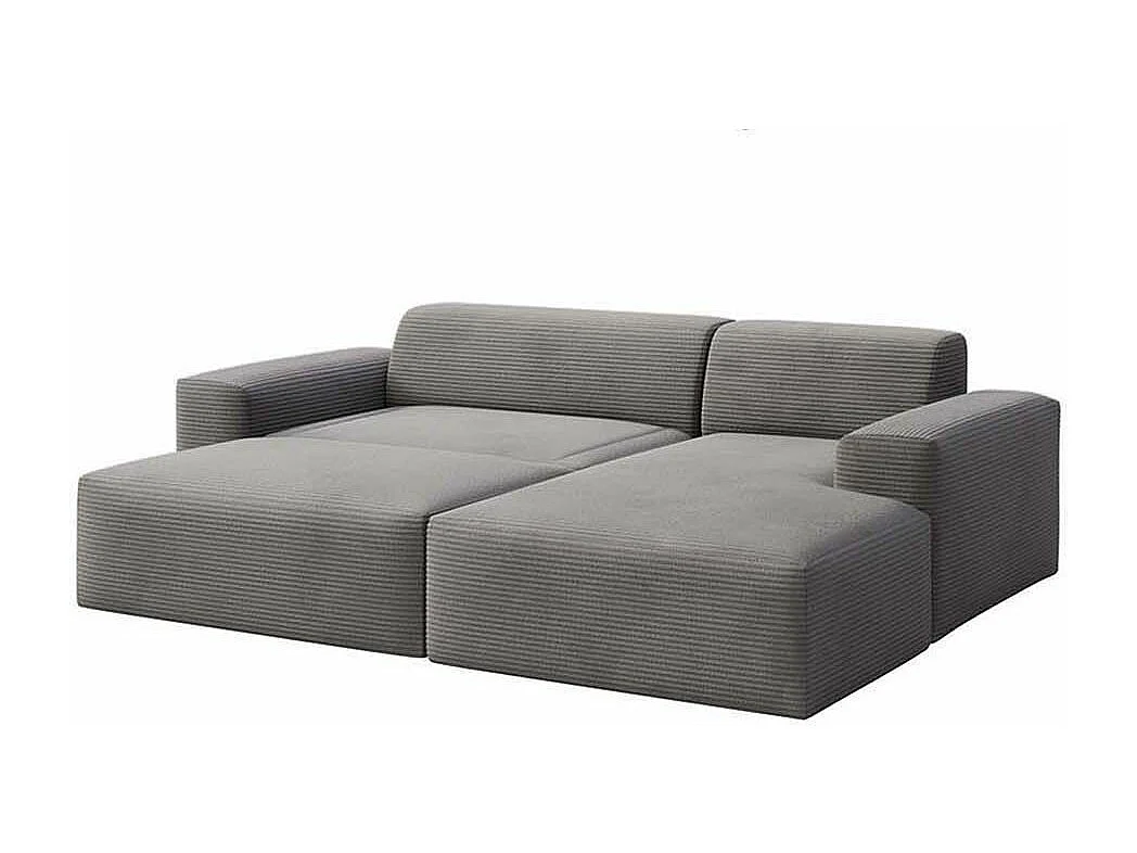 Rodier Canapé d'angle droit convertible Villet gris