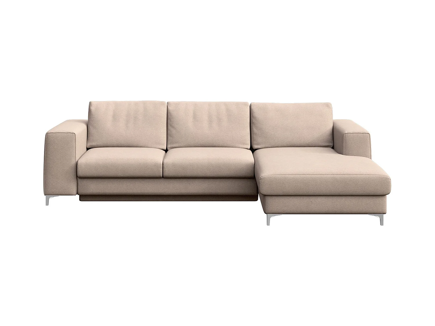 Rodier Canapé d'angle droit convertible Rene beige