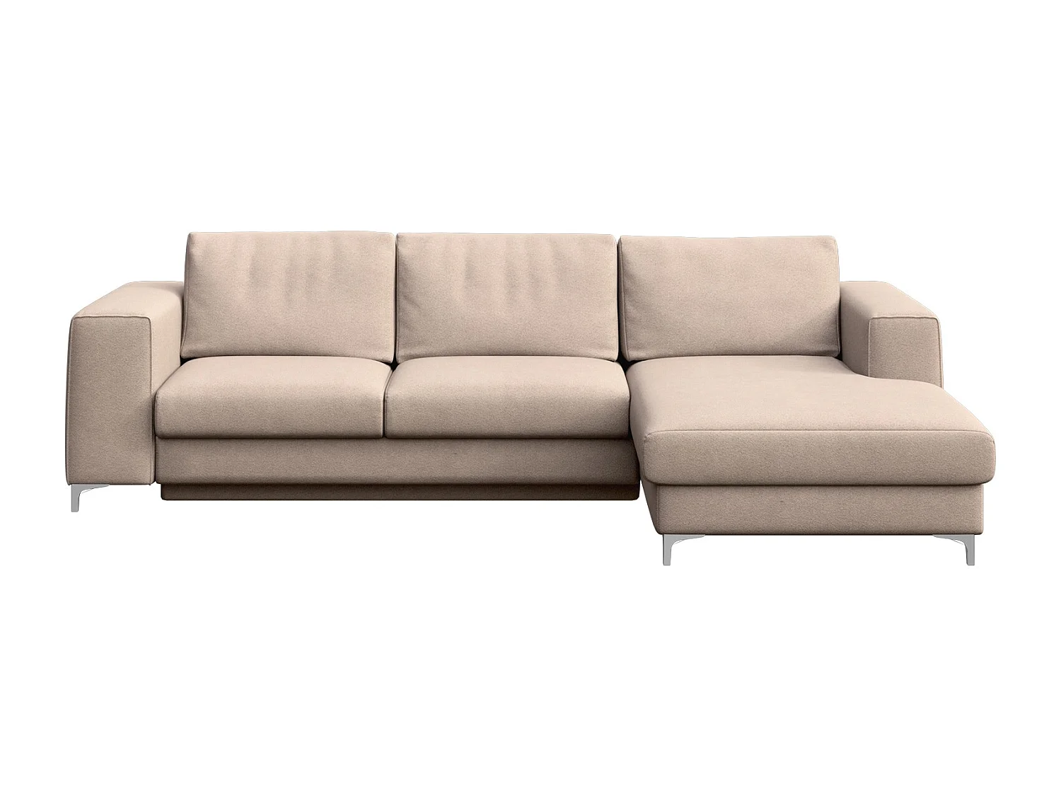 Rodier Canapé d'angle droit convertible Rene beige