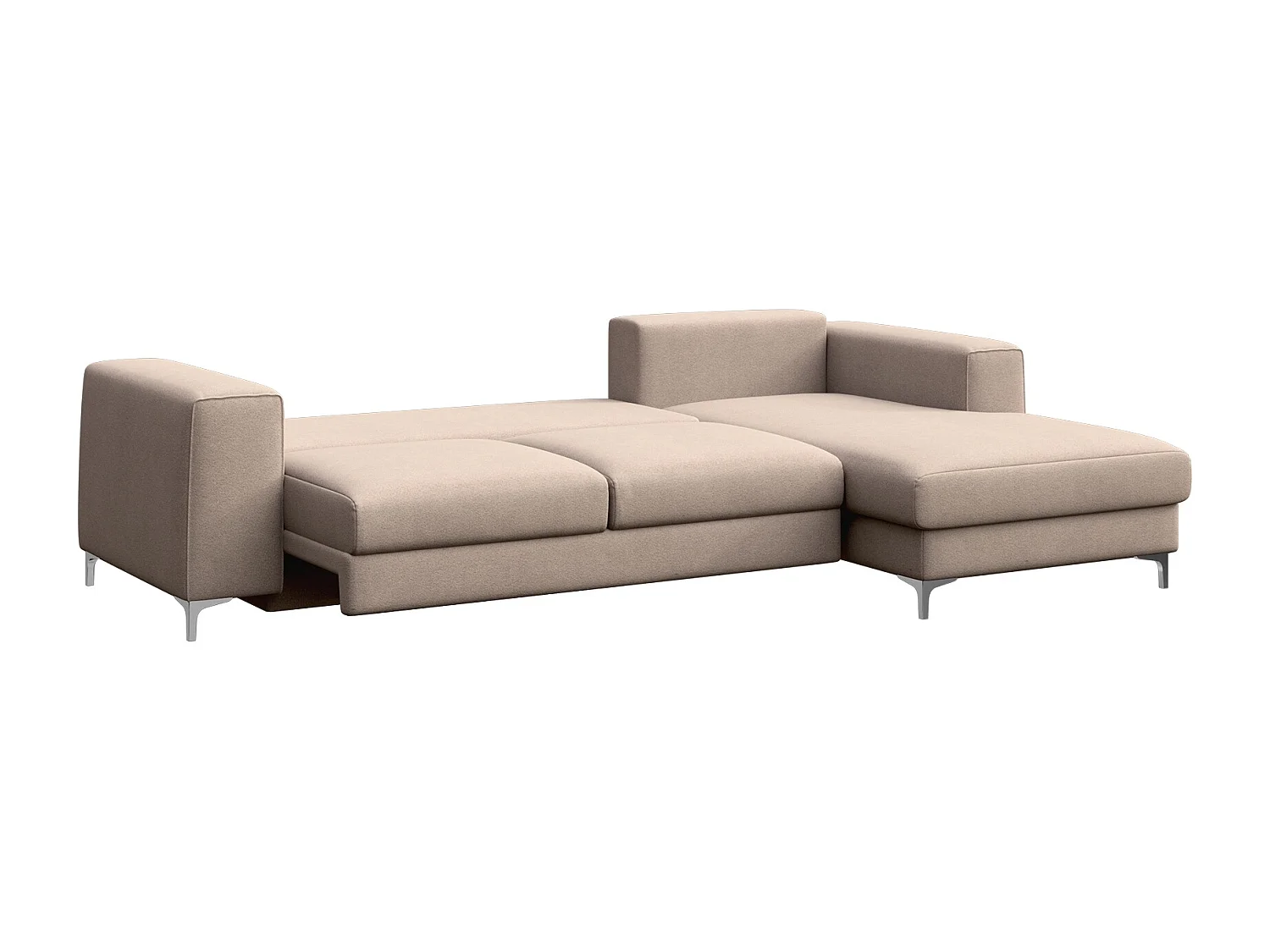 Rodier Canapé d'angle droit convertible Rene beige