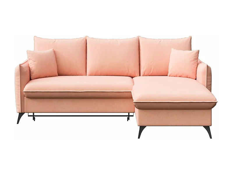 Rodier Canapé d'angle droit convertible Brim pêche