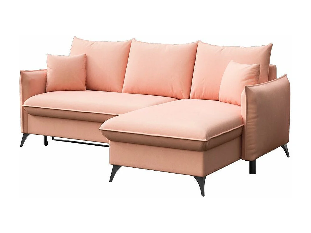 Rodier Canapé d'angle droit convertible Brim pêche