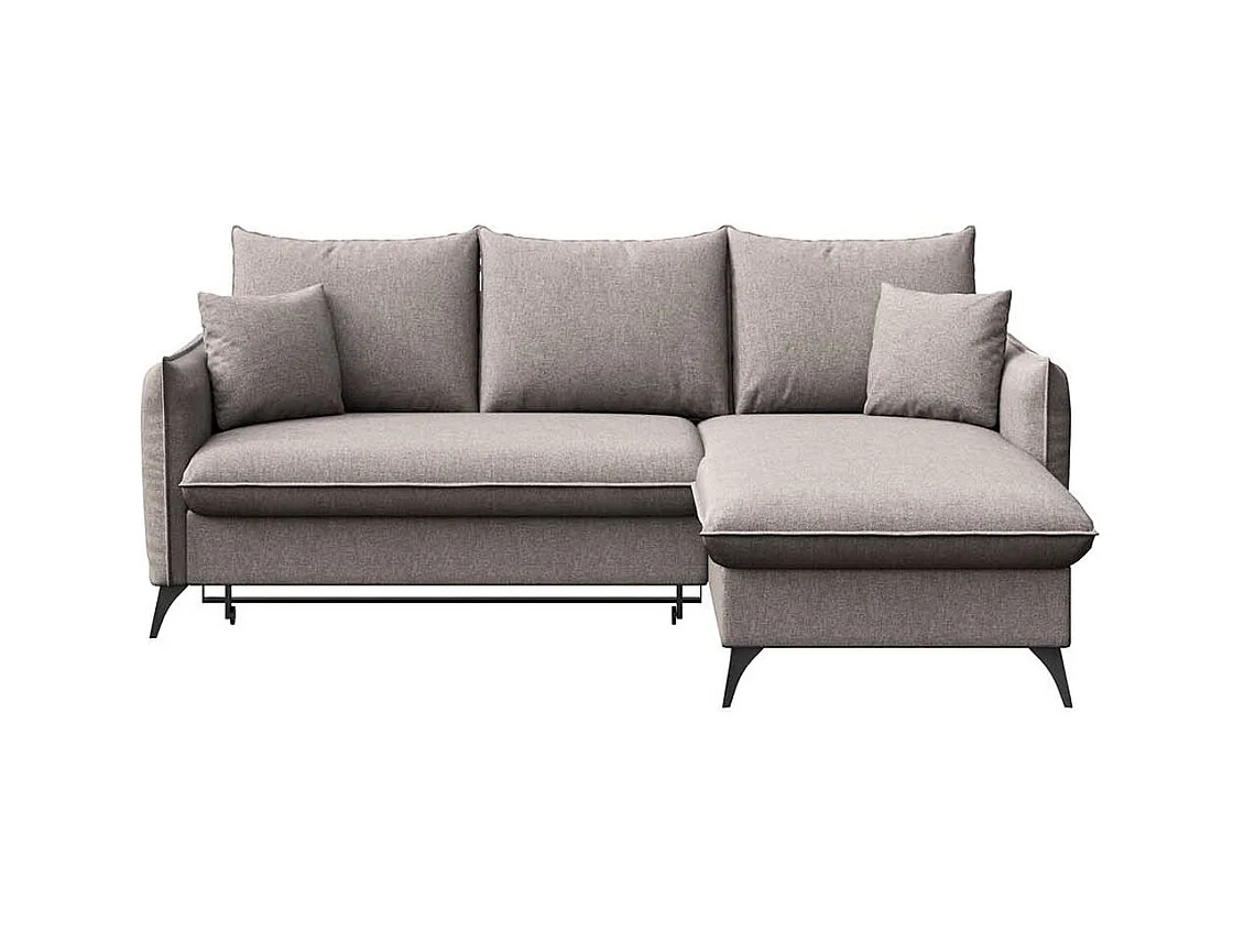 Brim chaise longue bank rechts grijs met slaapfunctie