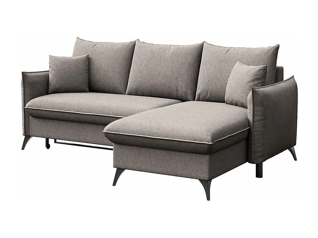 Rodier Canapé d'angle droit convertible Brim gris