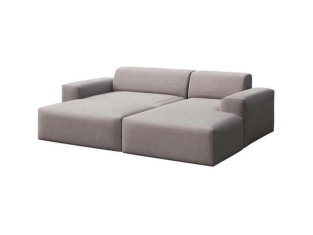 Rodier Canapé d'angle droit convertible Villet gris cendré