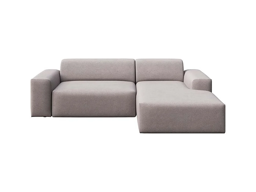 Villet chaise longue bank rechts grijs met slaapfunctie en opbergvak