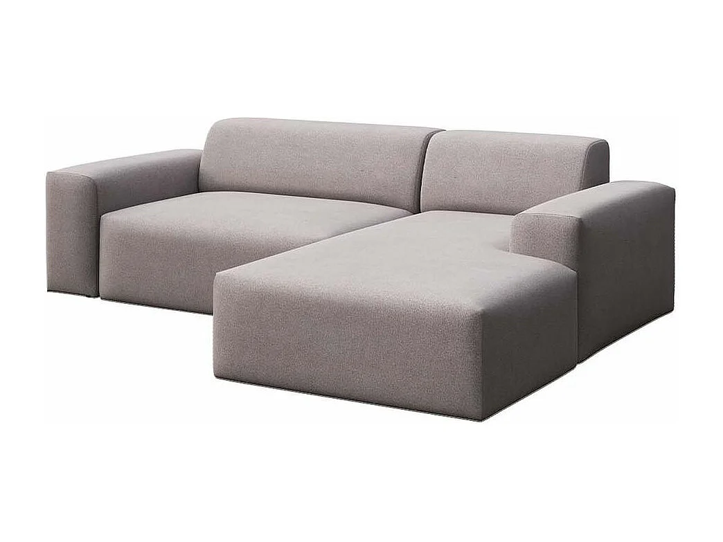 Rodier Canapé d'angle droit convertible Villet gris cendré