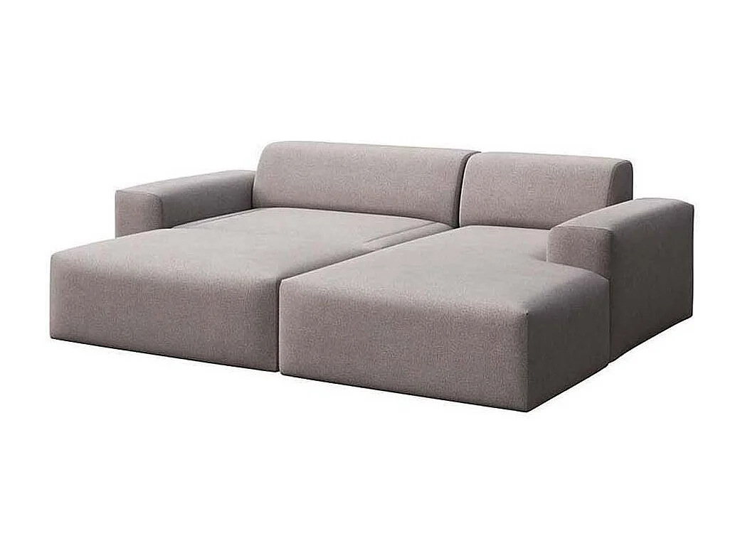 Rodier Canapé d'angle droit convertible Villet gris cendré