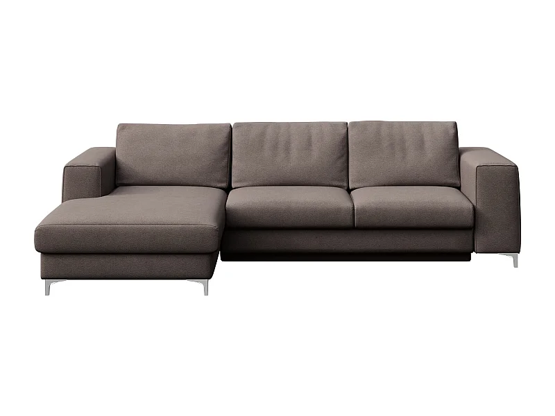 Rodier Canapé d'angle gauche convertible Rene gris cendré