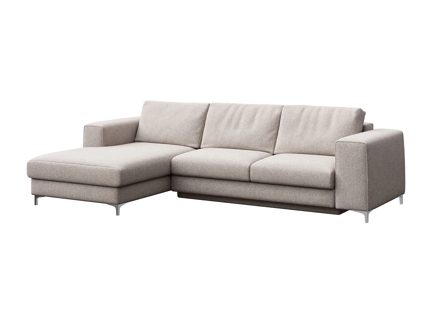 Rene chaise longue slaapbank lichtgrijs