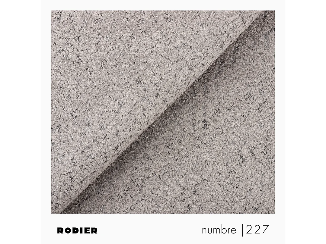 Rodier Canapé d'angle gauche convertible Rene gris clair