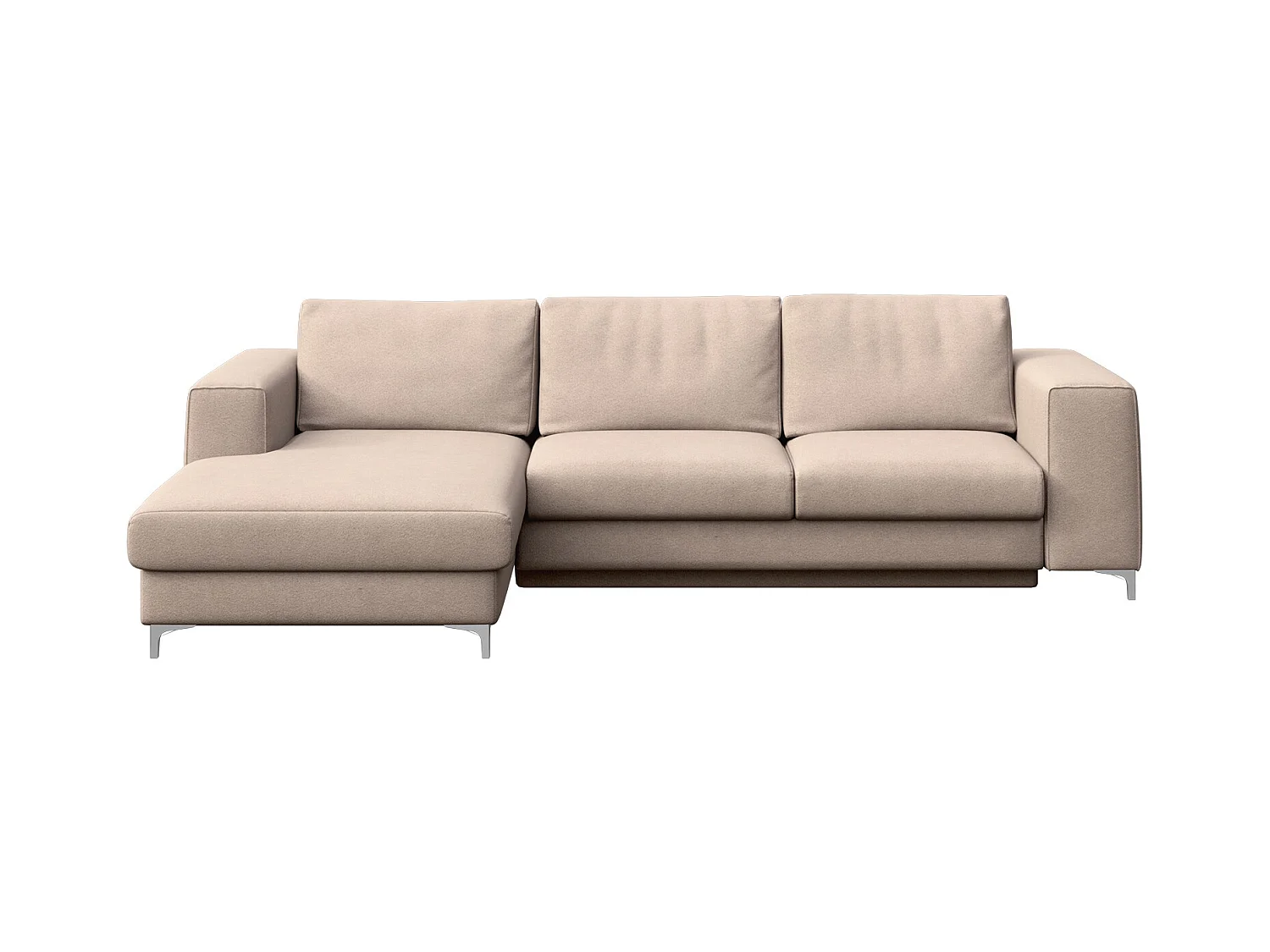 Rodier Canapé d'angle gauche convertible Rene beige