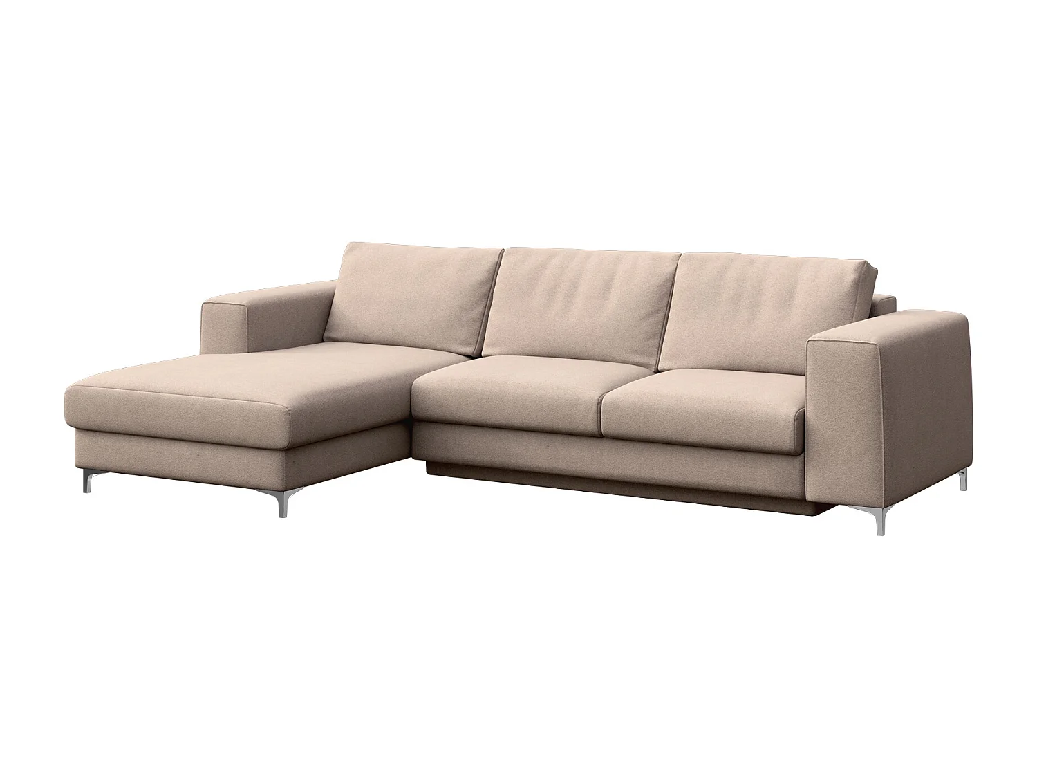 Rodier Canapé d'angle gauche convertible Rene beige