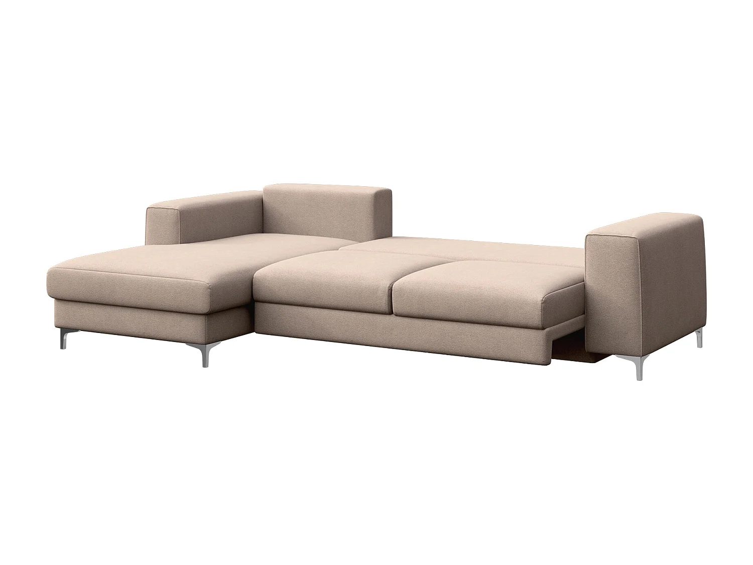 Rodier Canapé d'angle gauche convertible Rene beige