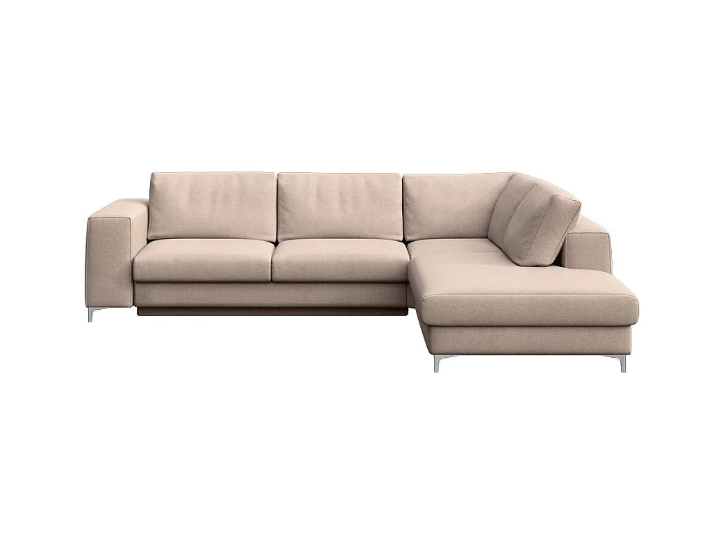 Rodier Grand canapé d'angle droit convertible Rene beige