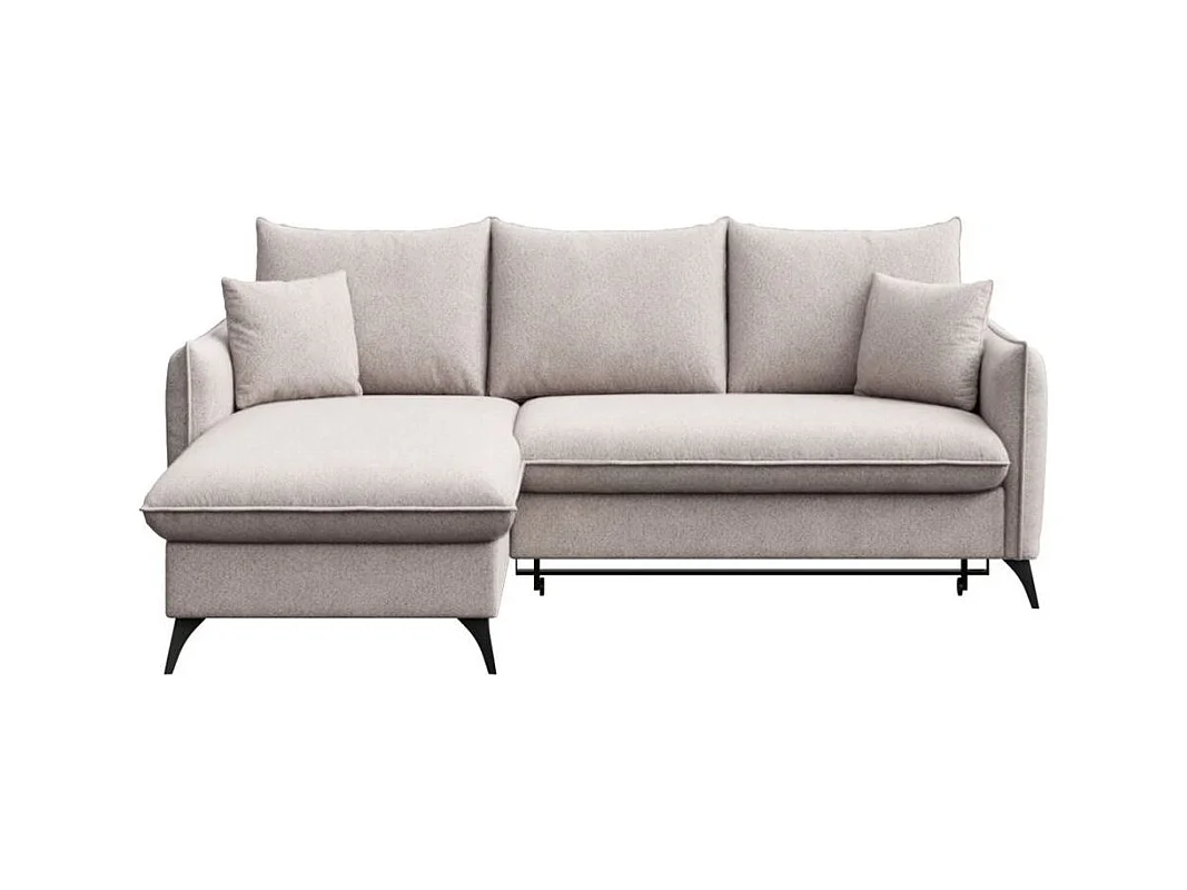 Brim chaise longue bank links lichtgrijs met slaapfunctie