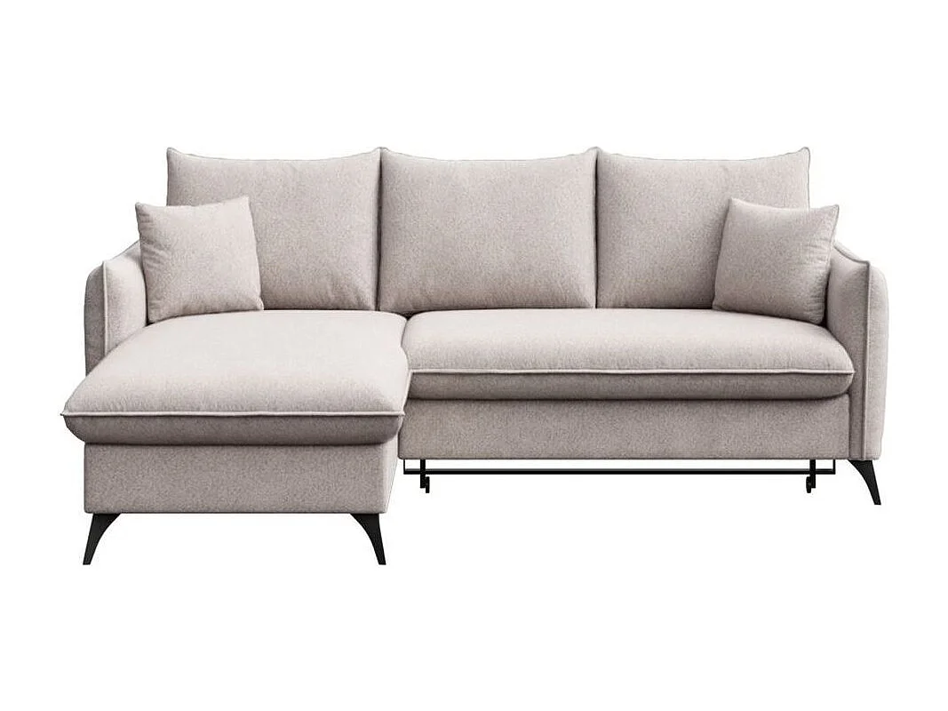 Rodier Canapé d'angle gauche convertible Brim gris clair