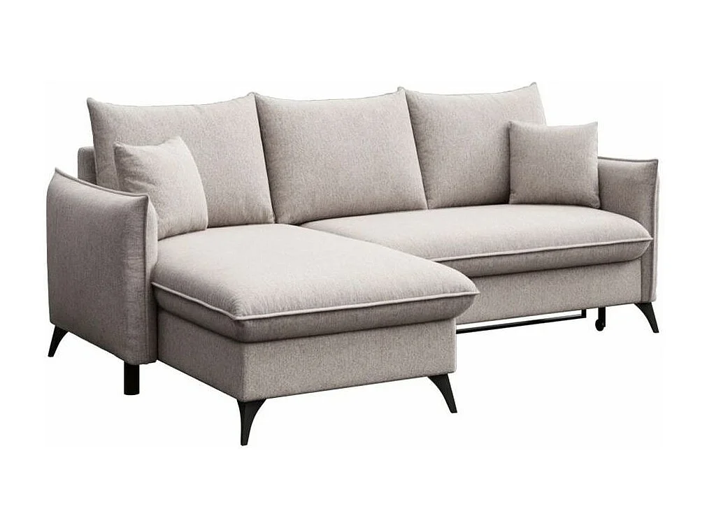 Rodier Canapé d'angle gauche convertible Brim gris clair