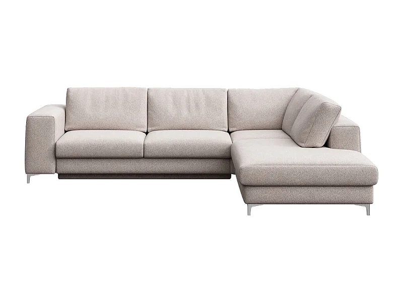 Rodier Grand canapé d'angle droit convertible Rene gris clair